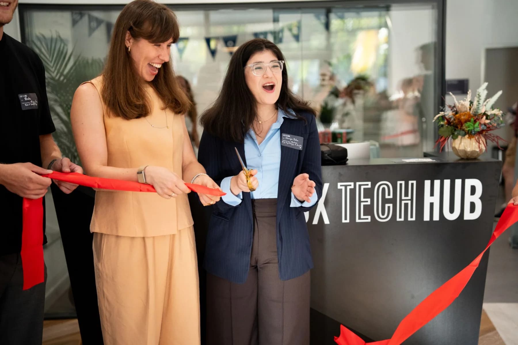 Ribbon cutting at the opening of FJX Tech Hub Málaga